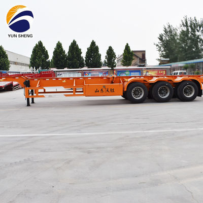 90 w mm*13/16 espesor mm*10 capa Leaf Spring Semi remolque de esqueleto de 40 pies para contenedores