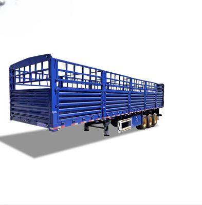 80T Remolque cerrado con pared lateral para el transporte de mercancías a granel