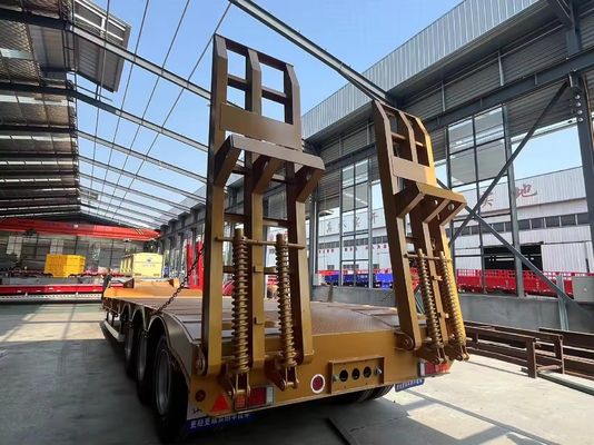 Remolque de carga baja de 40-100TON para el transporte seguro de equipos pesados
