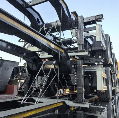 Semiremolque FUWA esqueleto de 3 ejes para contenedores de carga útil máxima de 50 toneladas Chasis Semiremolque