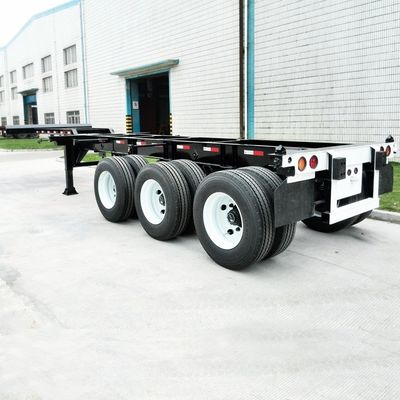 12.38x2.48x1.55m Semi-remolque de esqueleto personalizable para el transporte de contenedores en África