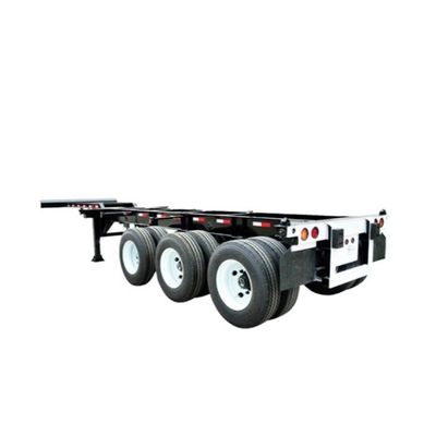 12.38x2.48x1.55m Semi-remolque de esqueleto personalizable para el transporte de contenedores en África