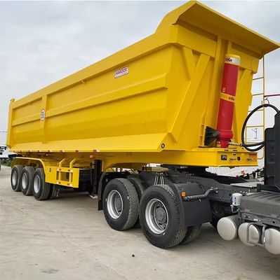 Semi remolque de 40 metros cúbicos de 3 ejes en forma de U para materiales de construcción