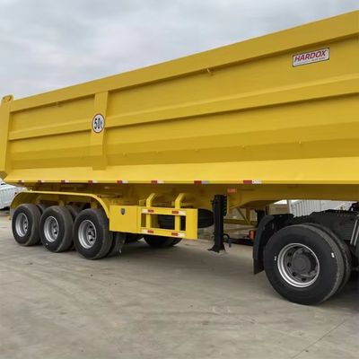 Semi remolque de 40 metros cúbicos de 3 ejes en forma de U para materiales de construcción