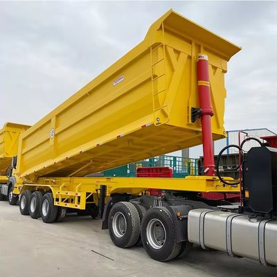 Semiremolque con doble sistema de frenos de doble línea