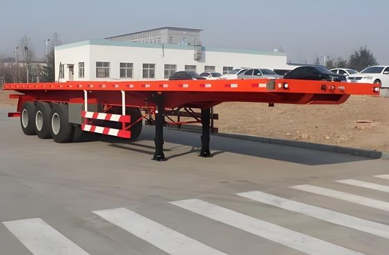 60T Capacidad 2 Eje 3 Eje 1 Remolque de camión Semirremolque para contenedor de 20 pies