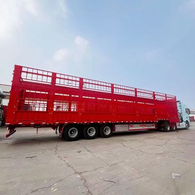 Semiremolque de 28 t de engranaje de aterrizaje pesado para el transporte instantáneo de carga animal