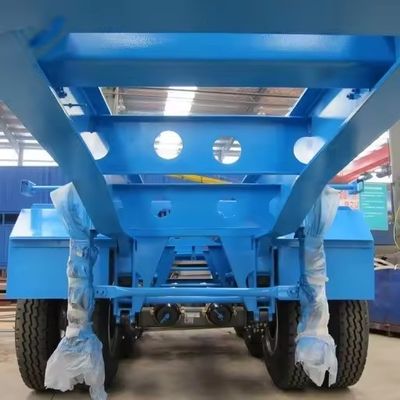 Función de transporte 3 Eje Esqueleto azul Semirremolque para el transporte de contenedores de 40 pies