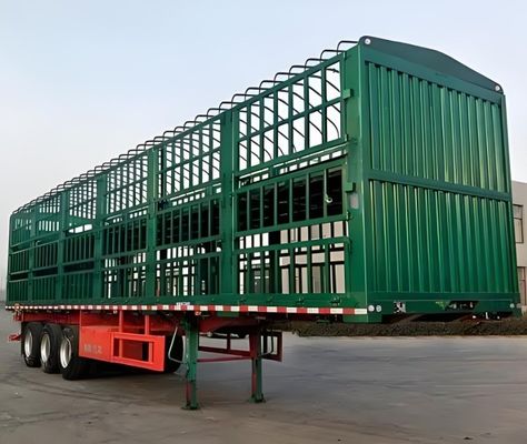 -Spot Semirremolque Ganado Ovejas Caballos Transporte Remolque de cerca de carga de alta resistencia