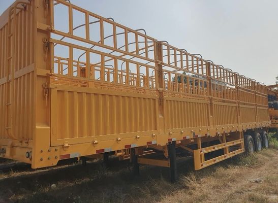 King Pin 3/5&quot; 90 50 toneladas de capacidad remolque con cerca desmontable para el transporte seguro de carga