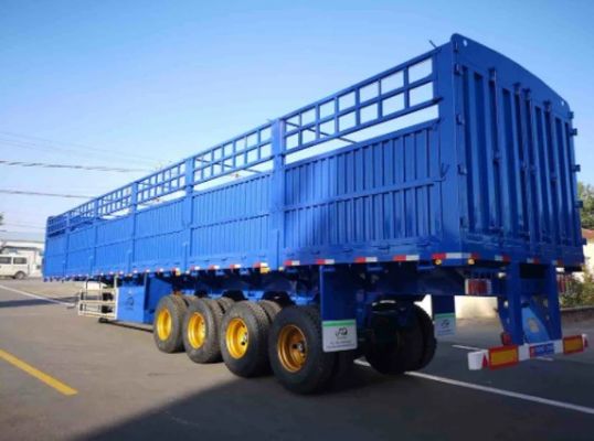 Transporte de verduras con confianza utilizando 80t tipo de estaca semi remolque remolque de cerca