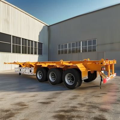 Contenedor de remolque esqueleto semi-remolque para el transporte 20ft 40ft contenedor con diseño