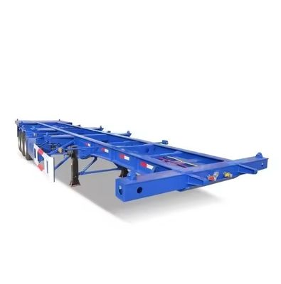 Contenedor de remolque esqueleto semi-remolque para el transporte 20ft 40ft contenedor con diseño