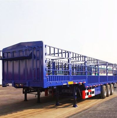 60 toneladas 80 toneladas Remolque de cerca desmontable para el transporte de mercancías a granel personalizable