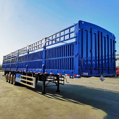 60 toneladas 80 toneladas Remolque de cerca desmontable para el transporte de mercancías a granel personalizable