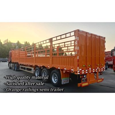 60 toneladas 80 toneladas Remolque de cerca desmontable para el transporte de mercancías a granel personalizable