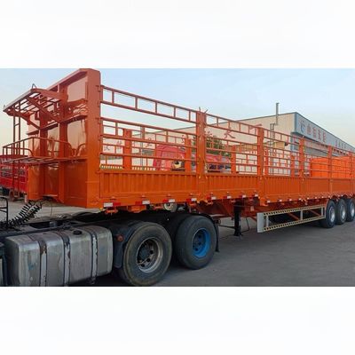 60 toneladas 80 toneladas Remolque de cerca desmontable para el transporte de mercancías a granel personalizable