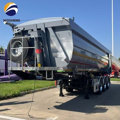 35 metros cúbicos en forma de U 60 toneladas de descarga hidráulica trasera de camión de carga pesada