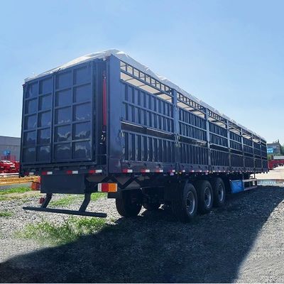 Semiremolque de acero personalizable para el transporte flexible y conveniente de carga animal