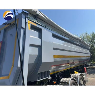 35 metros cúbicos en forma de U 60 toneladas de descarga hidráulica trasera de camión de carga pesada