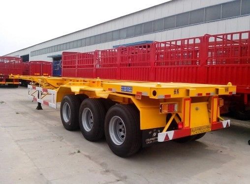 2 Ejes 20FT Cuadro de esqueleto Contenedor de transporte Semirremolque para solicitud del cliente