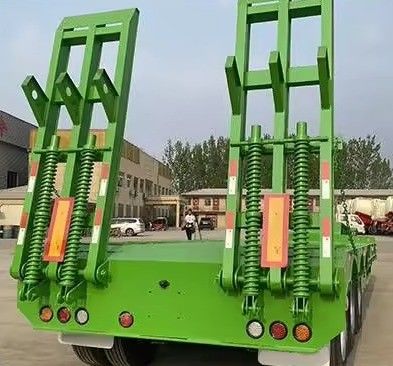 150 toneladas de carga máxima Lowboy Semi remolque de cama baja para el transporte de carga pesada personalizable