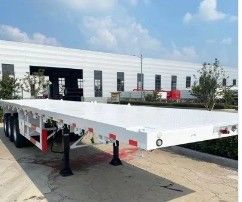 2 3 4 eje Flatbed Trailer Personalización del borde 9.0-22.5 Contenedor Tamaño 20ft 45ft 40ft