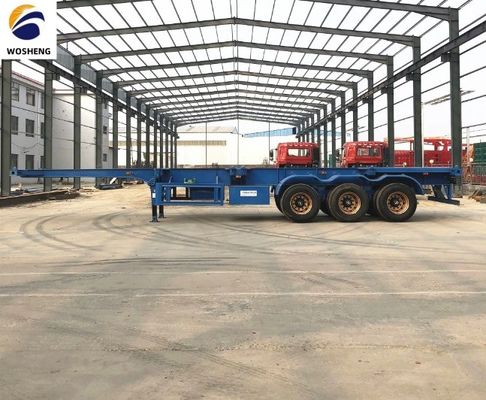 Chasis de acero con marco extensible Semirremolque para contenedores de 20-40 pies