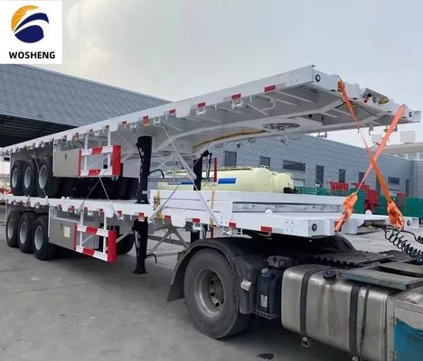Carga útil máxima de 100 toneladas Semirremolque ideal para el transporte de contenedores de 20 pies 45 pies 40