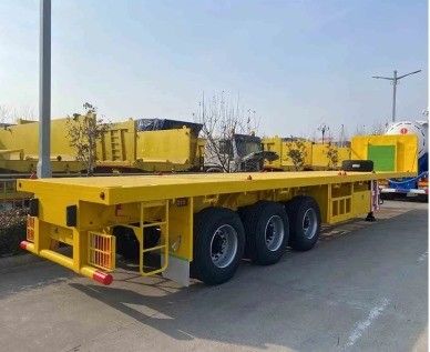 Semi remolque de carga de contenedores de 20 pies y 40 pies con cerradura diseño duradero y versátil