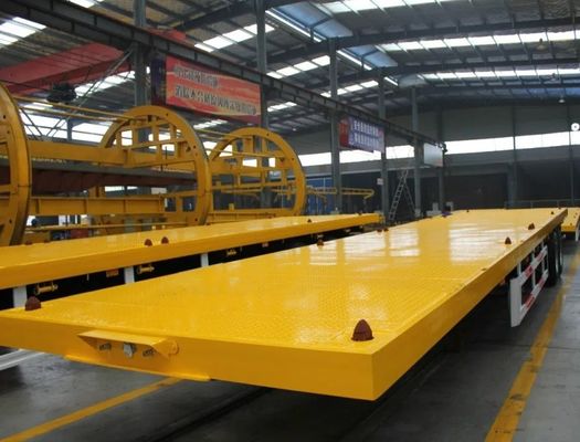 Semi remolque de carga de contenedores de 20 pies y 40 pies con cerradura diseño duradero y versátil