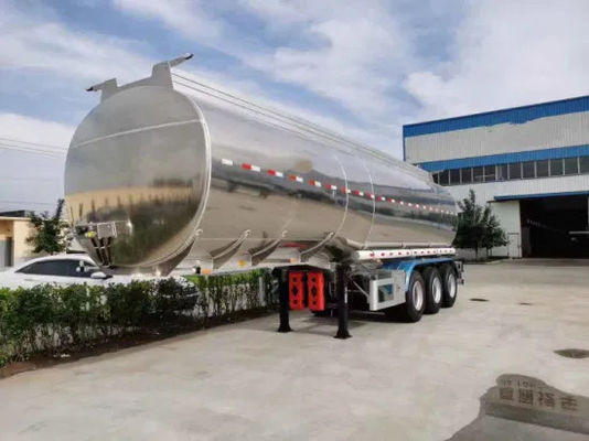 El tren de aterrizaje estándar de 28 toneladas Wosheng semirremolque para tanque de aceite/agua/leche/gasolina