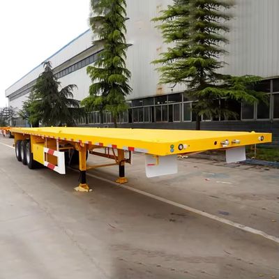 Semi remolque de carga de contenedores de 20 pies y 40 pies con cerradura diseño duradero y versátil