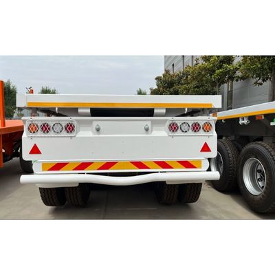 Sistema de frenado de doble línea 3Eje Semirremolque de banco plano para el transporte de contenedores