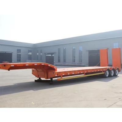 Semiremolque Lowboy de 3 ejes con sistema de frenado de doble línea y 16000x2500x1100mm