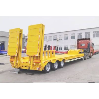 Semiremolque Lowboy de 3 ejes con sistema de frenado de doble línea y 16000x2500x1100mm