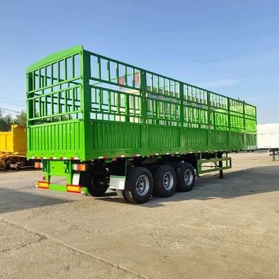 30-100 toneladas Capacidad cerco desmontable semirremolque La solicitud del cliente carga abierta lateral