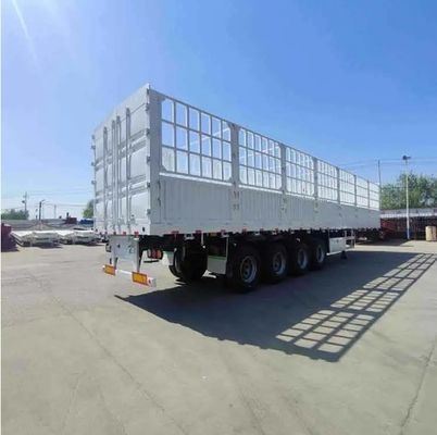 30-100 toneladas Capacidad cerco desmontable semirremolque La solicitud del cliente carga abierta lateral