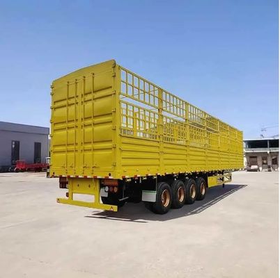 30-100 toneladas Capacidad cerco desmontable semirremolque La solicitud del cliente carga abierta lateral