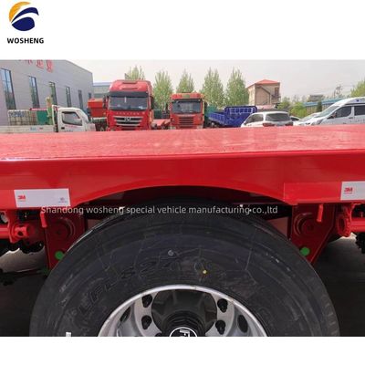 Trailer de contenedores de 40 pies profesional 3Axle Semi-trailer de piso plano con 2&quot; 50mm King Pin