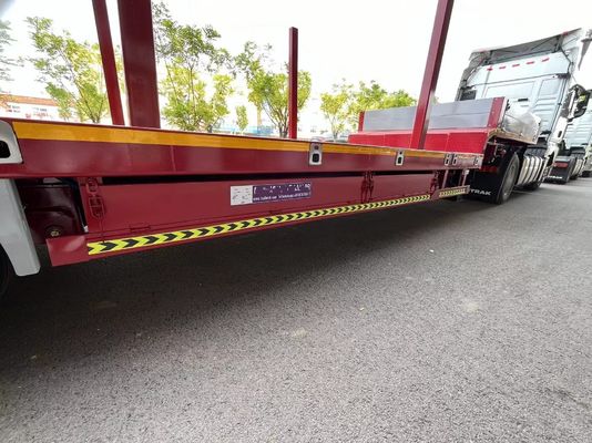 Contenedor de 40 pies de longitud de tubo de acero de madera semirremolque de transporte con pila de acero extraíble
