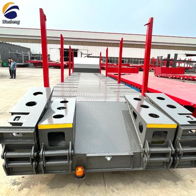 Contenedor de 40 pies de longitud de tubo de acero de madera semirremolque de transporte con pila de acero extraíble