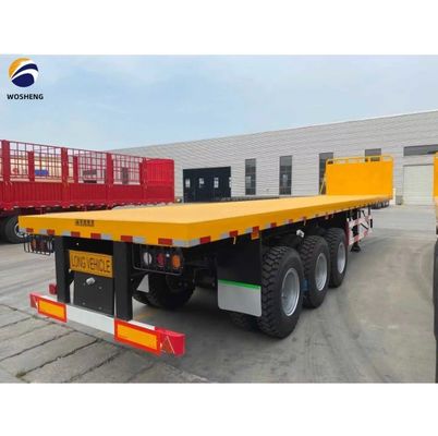 3 4 5 Ejes 20FT 40FT Semirremolque con peso 20T-80T 20FT Semirremolque de cama plana