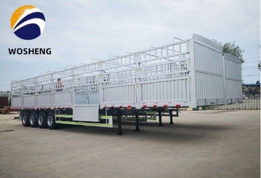 Semiremolque de 3 ejes de 40 a 80 toneladas para transporte de carga con tren de aterrizaje pesado de 28 t