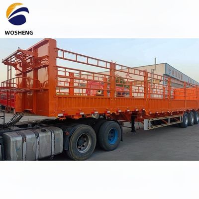 Semiremolque de 3 ejes de 40 a 80 toneladas para transporte de carga con tren de aterrizaje pesado de 28 t