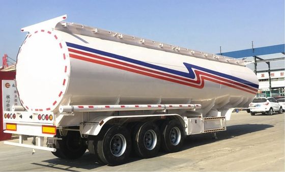 40000-75000 litros de combustible o tanque de petróleo Semi-remolque con peso de tarea 9800kgs