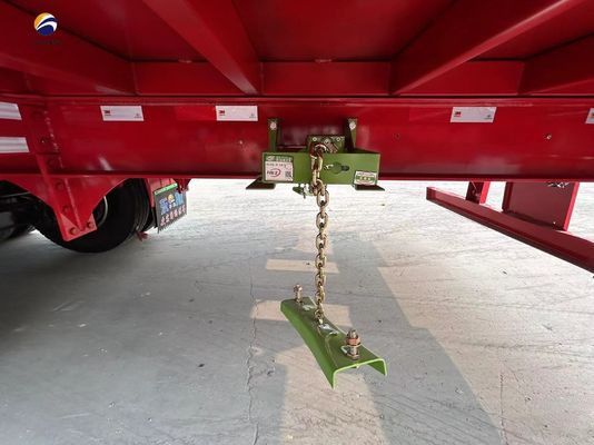 Wosheng 3 Ejes 20-50T Semi remolque de cerca alta de ganado para el transporte de vegetales