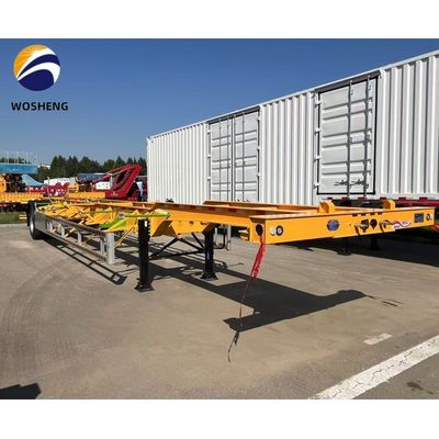 20/40/45 pies Chasis de transporte de contenedores Semirremolque Esqueleto de acero