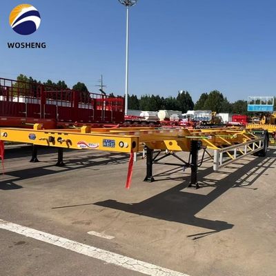 20/40/45 pies Chasis de transporte de contenedores Semirremolque Esqueleto de acero