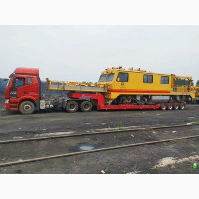 Equipo de transporte de carga pesada con rampa hidráulica de 100 toneladas camión semirremolque